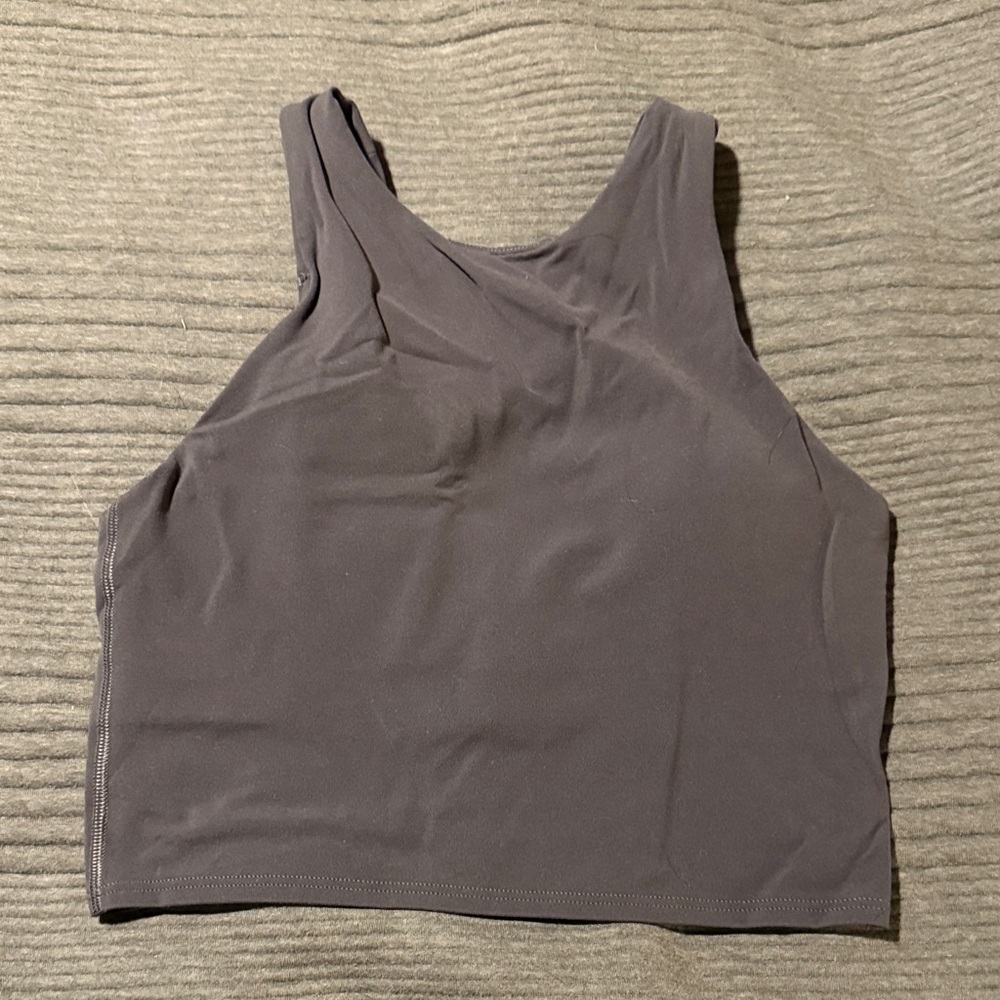 Women's Green/Gray High Neck Sports Bra